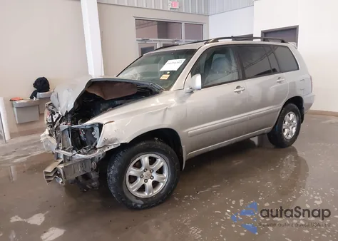 2001 Toyota Highlander V6 из США, поврежденный, VIN JTEGF21A110008427